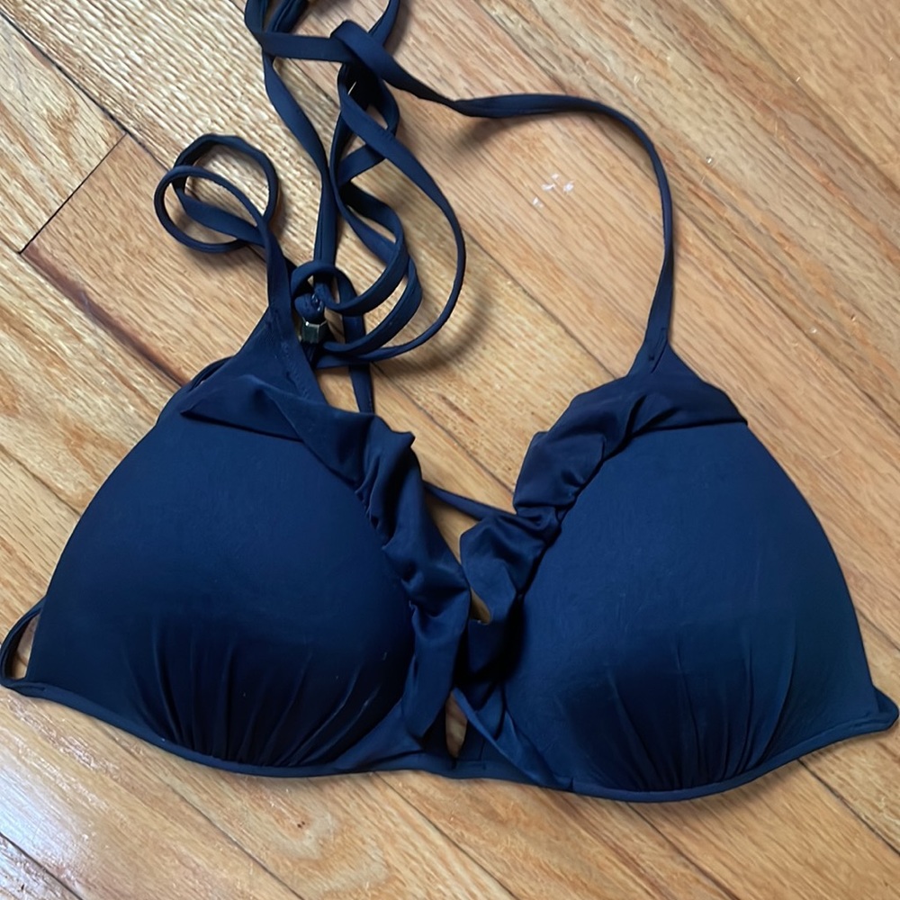Black Ruffled H&M Bikini Top - Picture 8 of 9